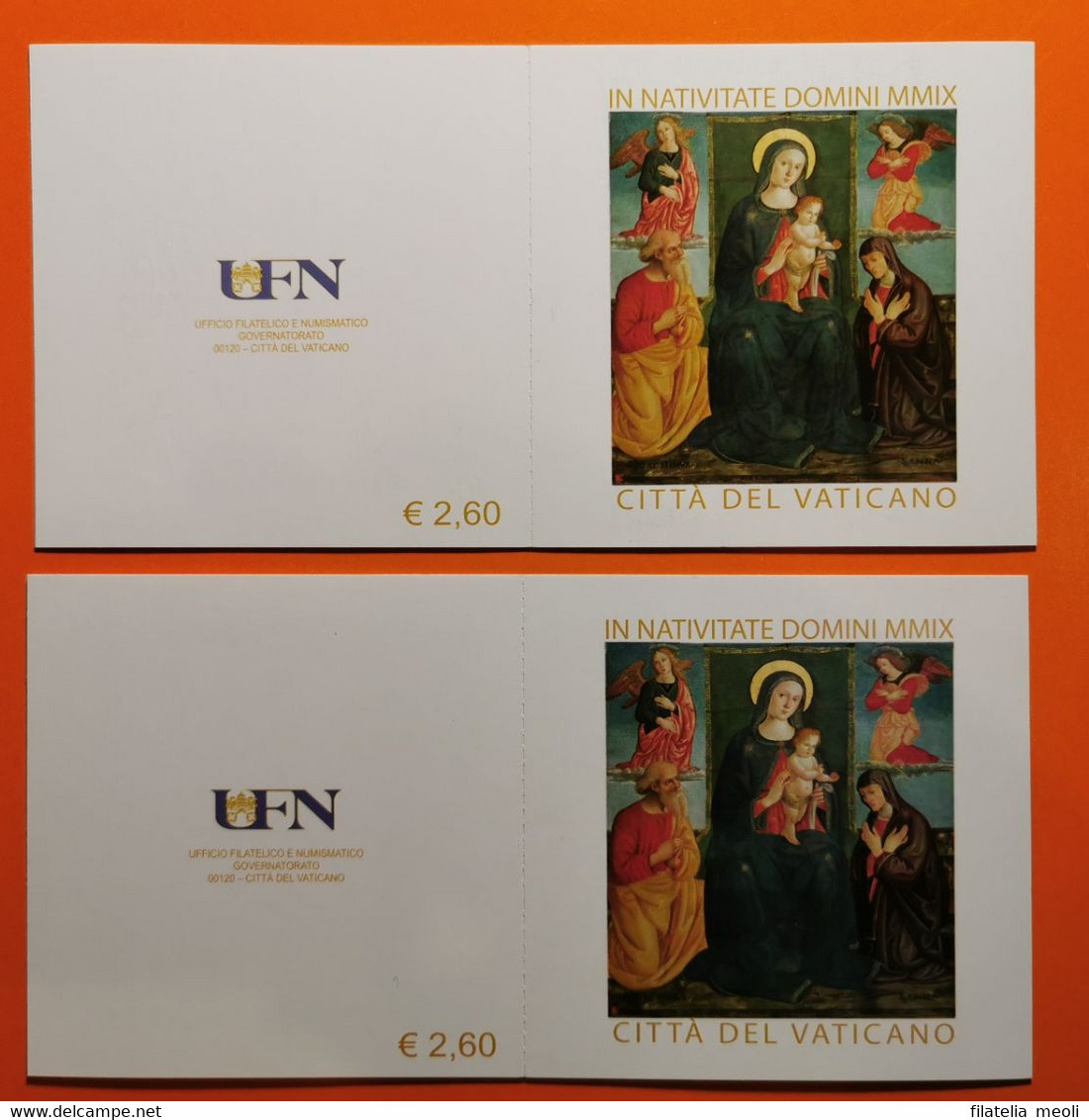 VATICANO 2009 NATALE - Carnets