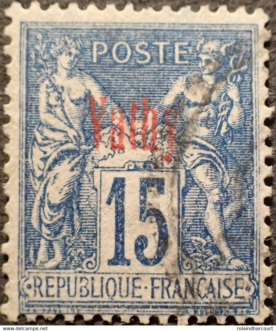 R2245/99 - 1893/1900 - COLONIES FRANÇAISES - VATHY - N°6 ☉ - Usados