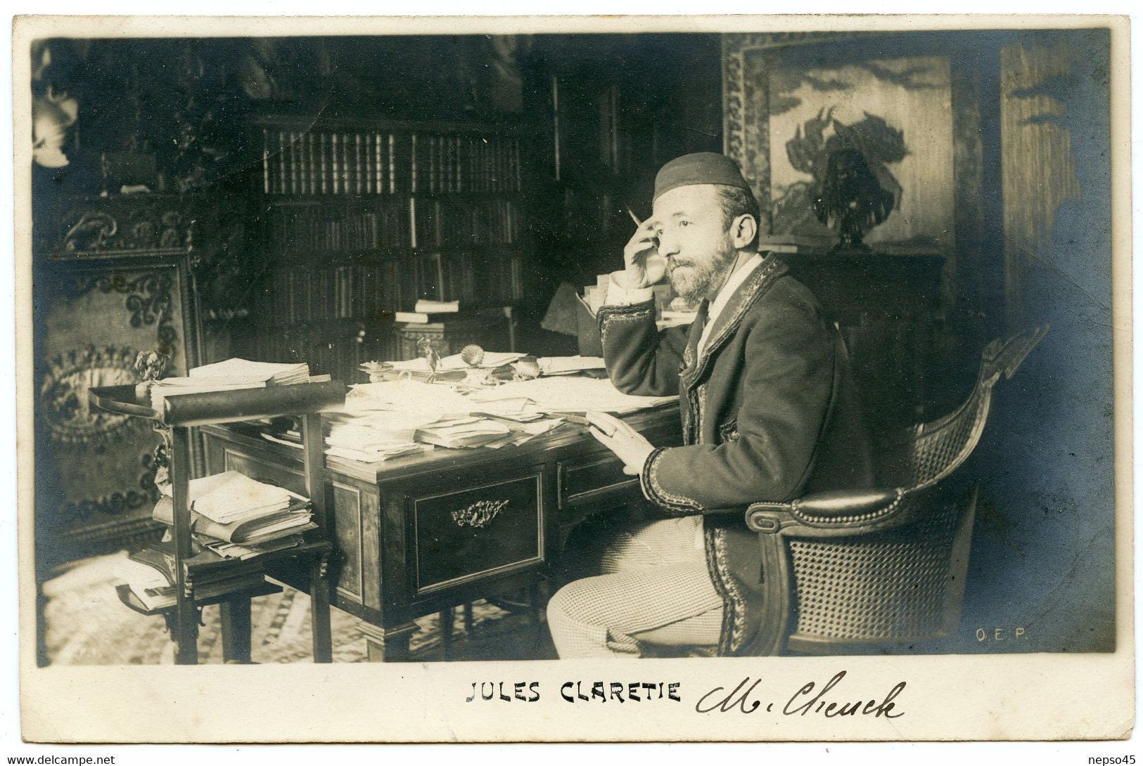Jules Claretie.romancier, Dramaturge Français.critique Dramatique,historien Et Chroniqueur De La Vie Parisienne. - Schrijvers