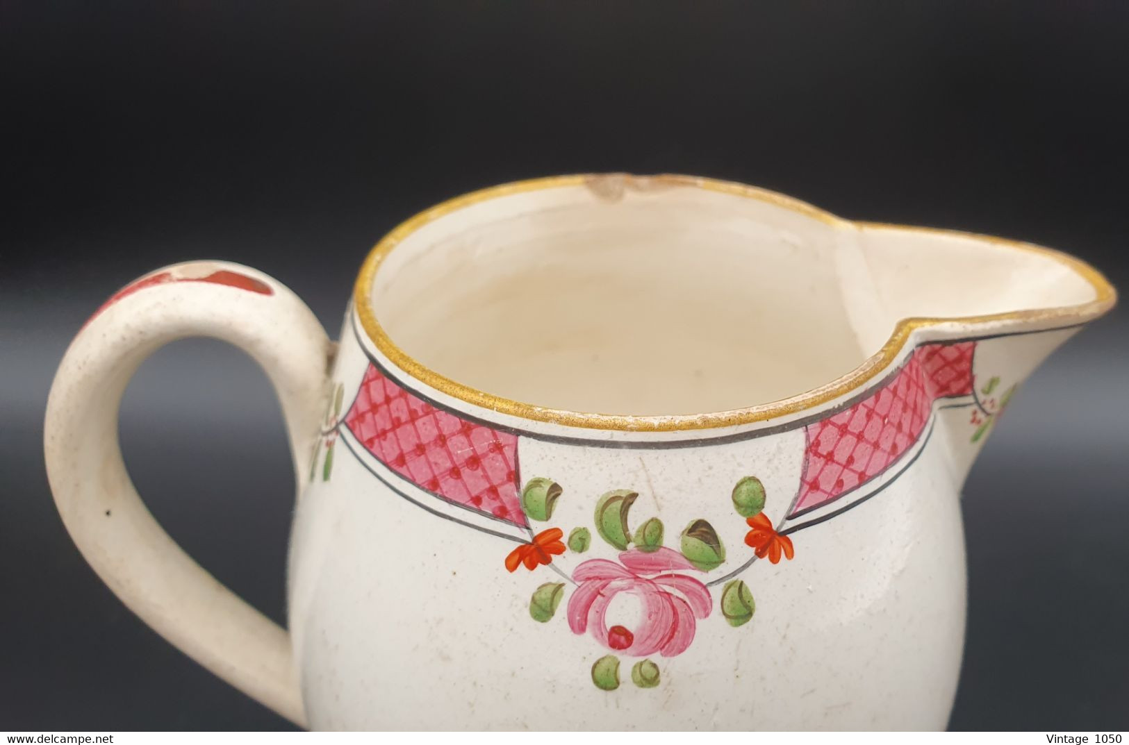 ✅1x Pot à Lait Ancien 1920-1930 Origine UK   Haut. 10cm  #objet De Collection #jug #faïence - Non Classificati