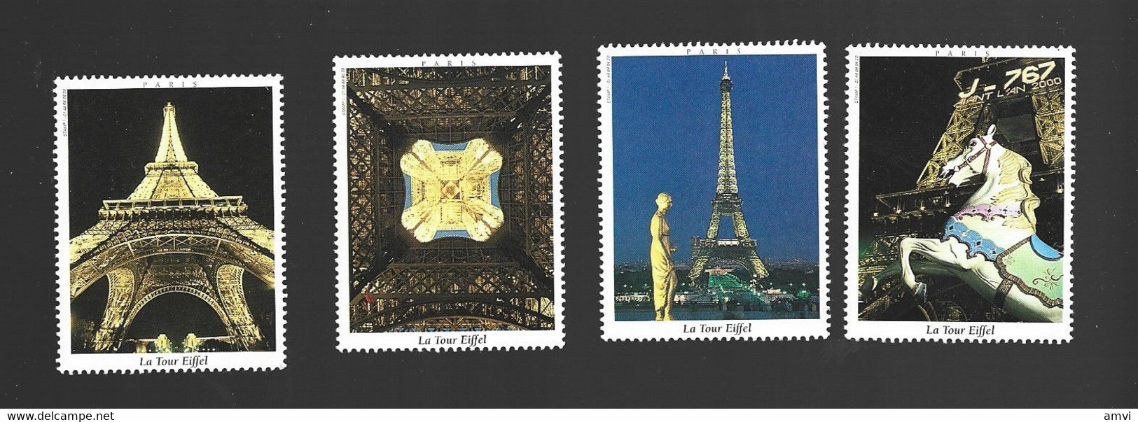 22- 5 - 1240 4 Vignette La Tour Eiffel - Tourismus (Vignetten)