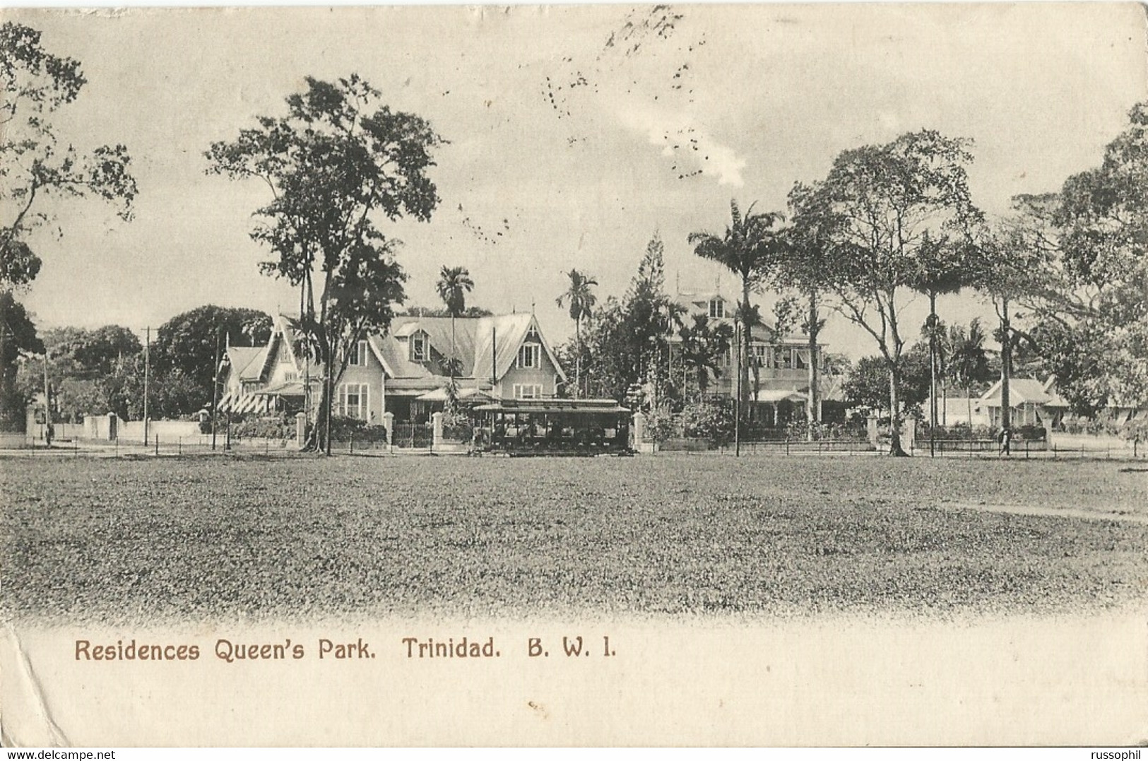 TRINIDAD - RESIDENCES QUEEN'S PARK . B.W.I. - PUB. BY MUIR - 1912 - Trinidad