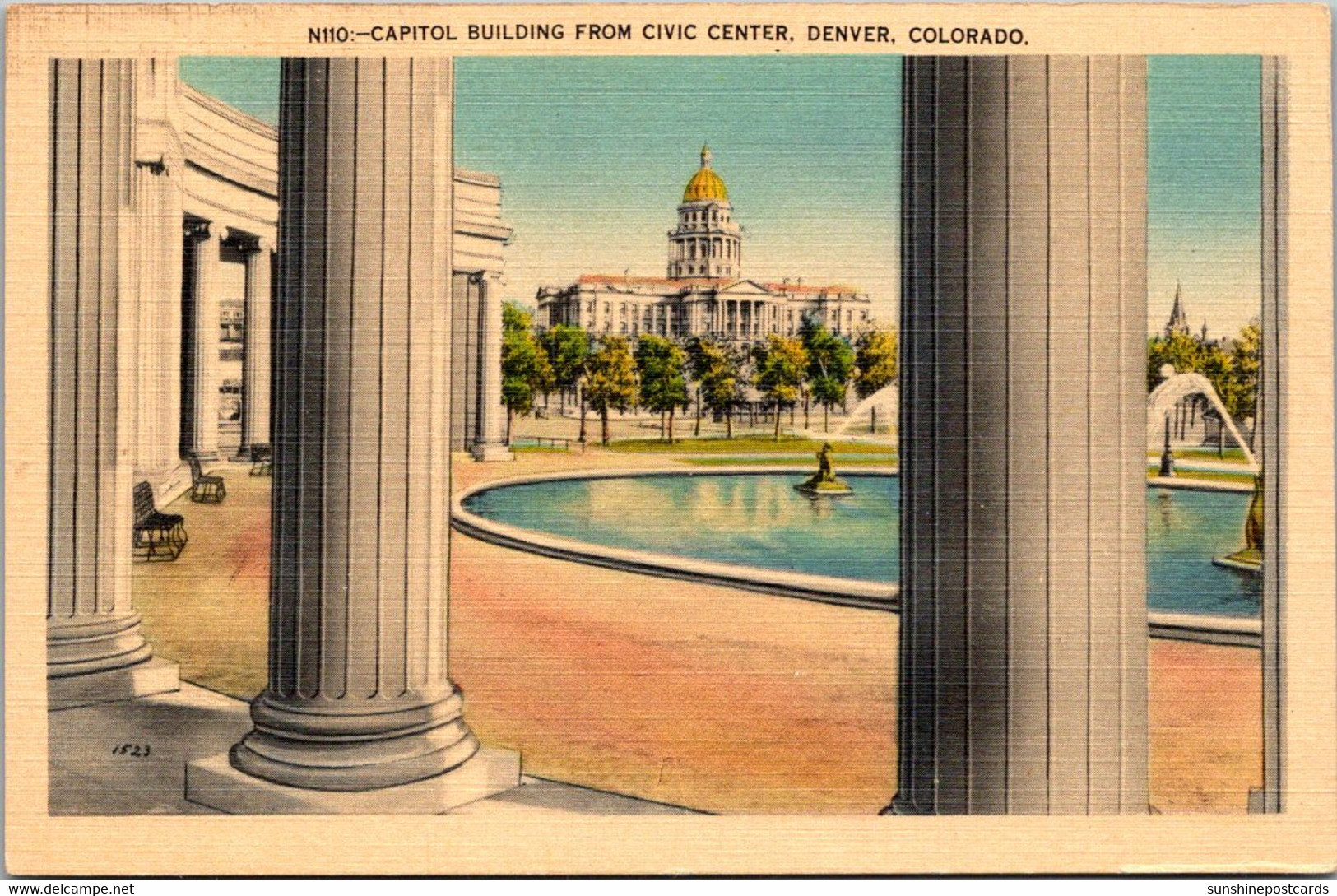 Colorado Denver Capitol Building From Civic Center - Denver