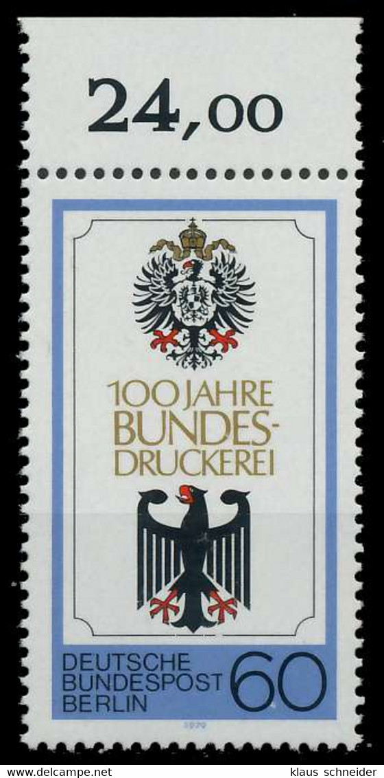 BERLIN 1979 Nr 598 Postfrisch ORA X914CDE - Ungebraucht