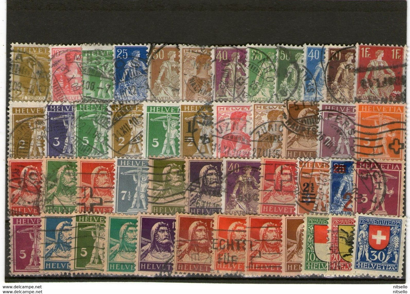 LOTE 1375  ///  (C140) SUIZA LOTE DE SELLOS ANTIGUOS  ¡¡¡ LIQUIDATION !!! - Collections