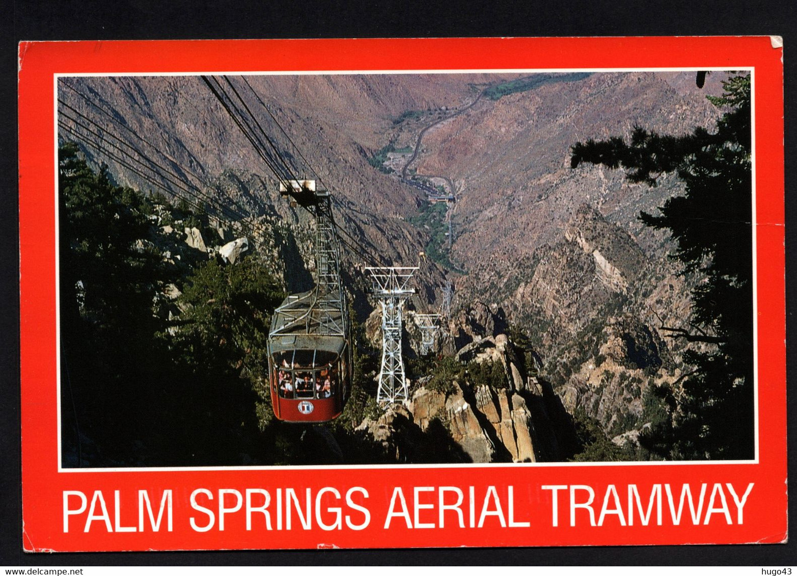 (RECTO / VERSO) PALM SPRINGS - AERIAL TRAMWAY - FENICULAIRE - BEAU TIMBRE - CPM GF - Palm Springs