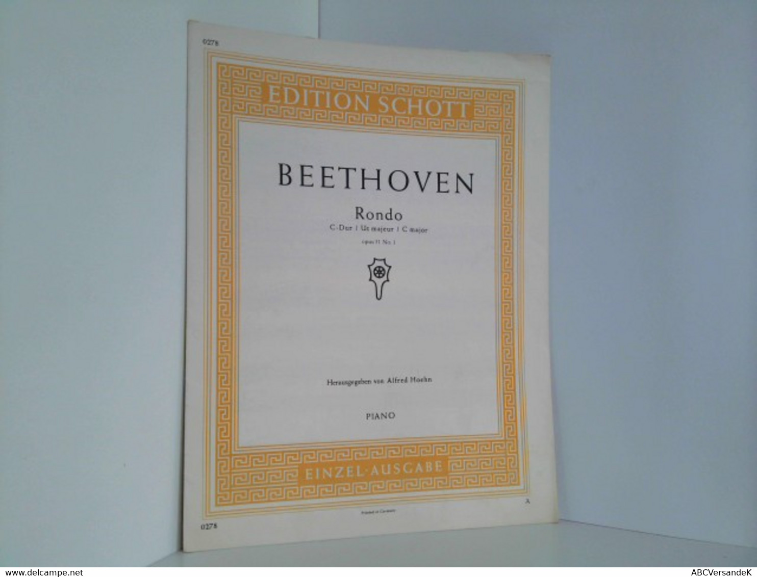 Beethoven : Rondo - C-dur - Opus 51 Nr. 1. Edition Schott 0278. - Música