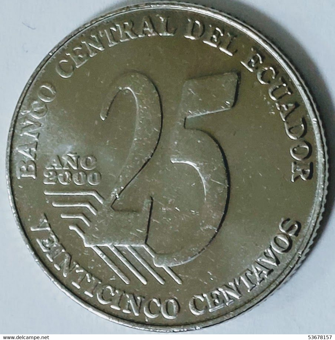 Ecuador - 25 Centavos, 2000, KM# 107 - Ecuador