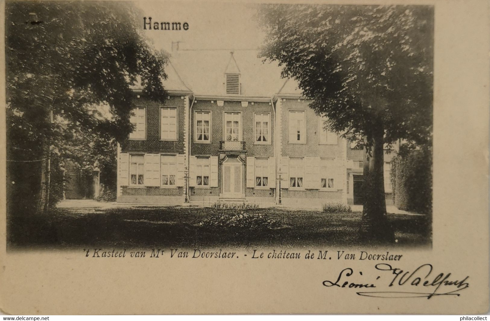 Hamme // Kasteel Van Mr. Van Doorslaer 1904 - Hamme