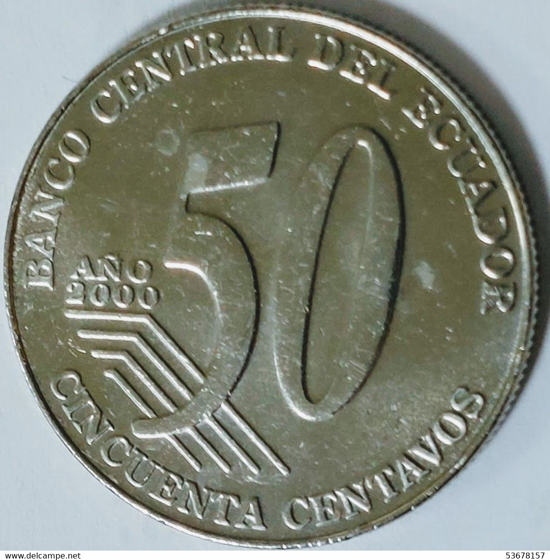 Ecuador - 50 Centavos, 2000, KM# 108 - Equateur