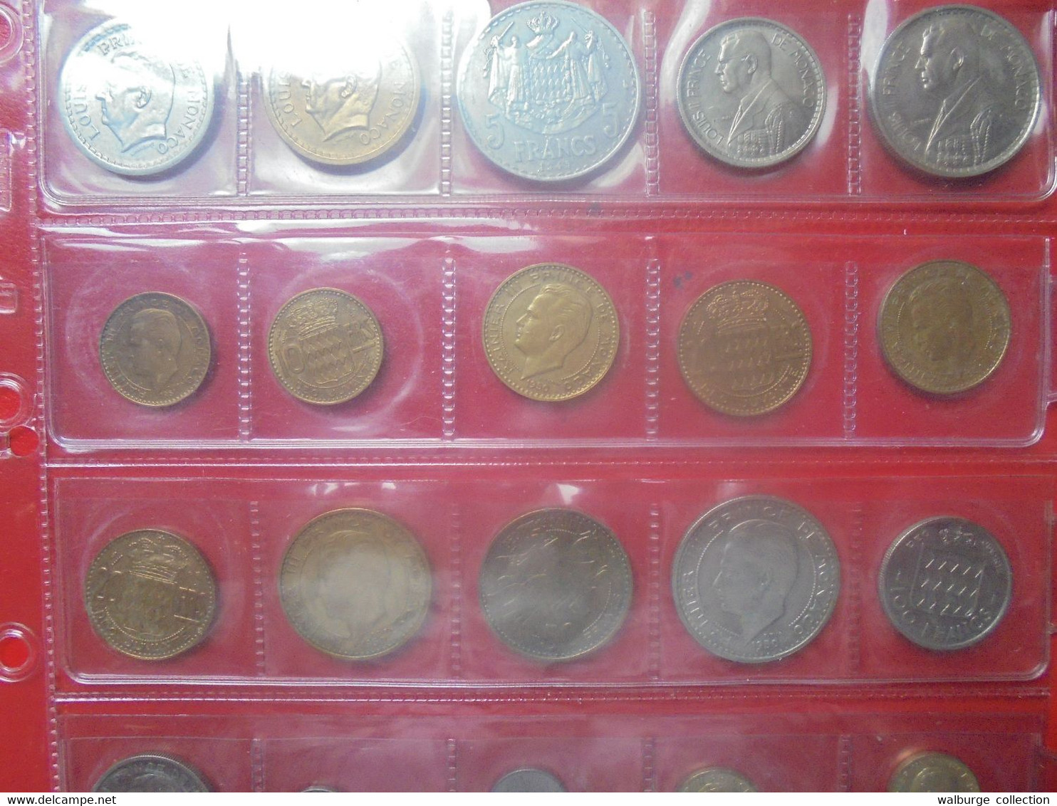 +++MONACO COLLECTION 75 MONNAIES Entre 1943 Et 1992+++TRES BONNE QUALITE Et PRESQUE TOUTES DATES DIFFERENTES+++ - Lots & Kiloware - Coins
