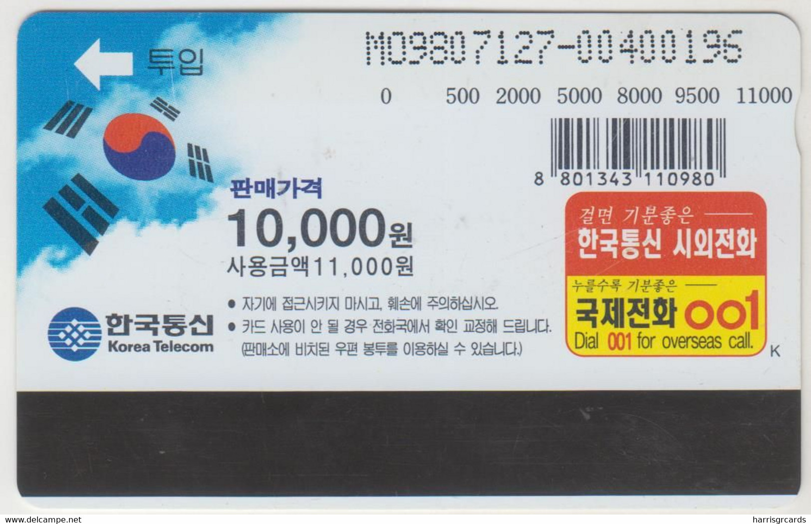 KOREA SOUTH - Puppies (Letter K) ,10.000 ₩ South Korean Won ,07/98 Used - Corée Du Sud