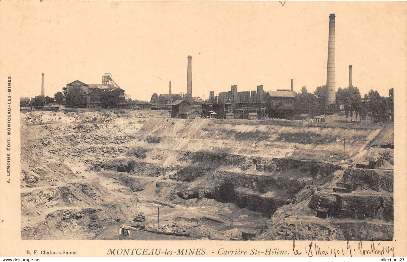 71-MONTCEAU-LES-MINES- CARRIERE SAINTE HELENE - Montceau Les Mines