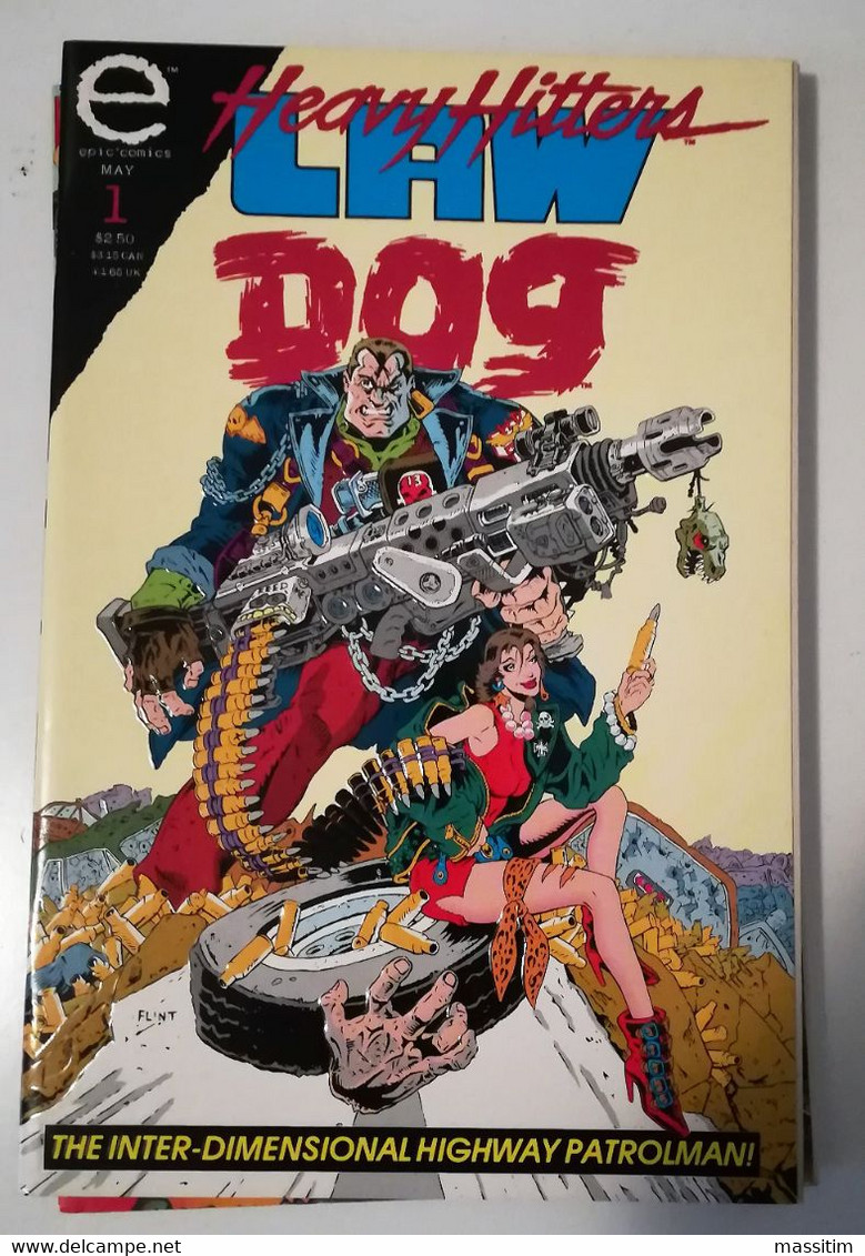 Heavy Hitters Law Dog N.1 ( Epic Comics 1993 ) Cover Embossed - Originale USA. - Autres Éditeurs