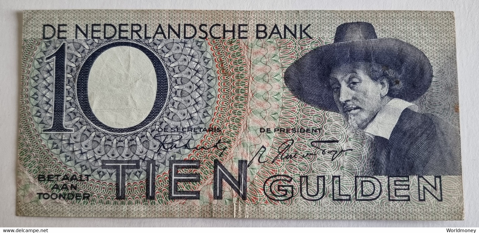 10 Gulden Netherlands 1943         -27 Januari 1943- - 10  Florín Holandés (gulden)