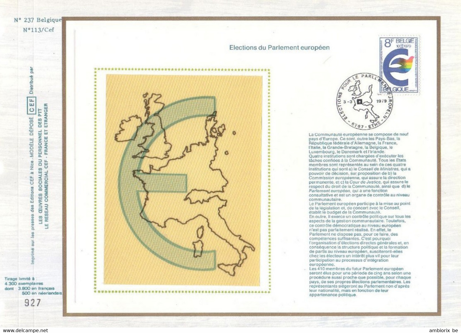 Carte Max CEF 1924 Europa - 1971-1980