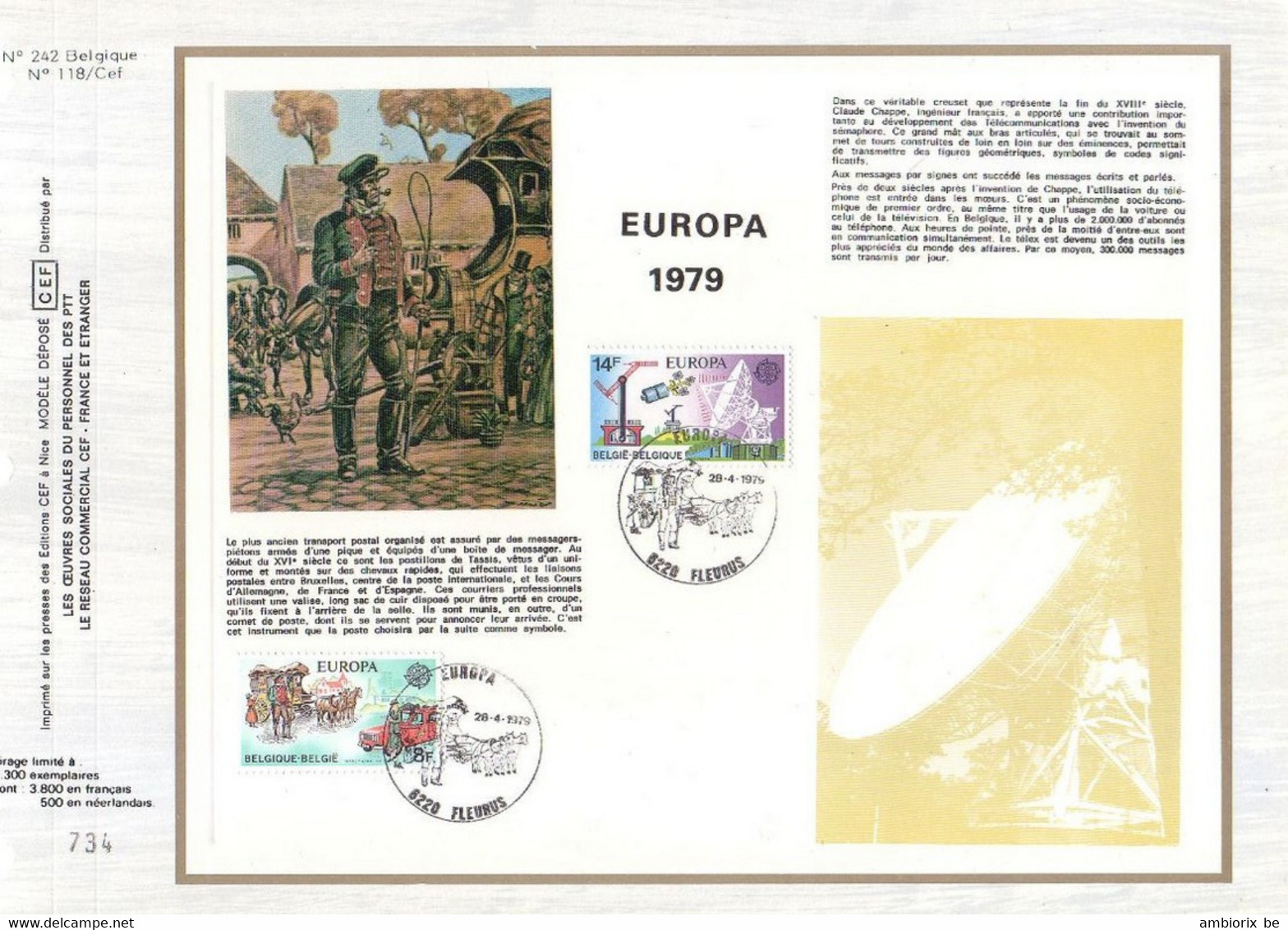 Carte Max CEF 1930-31 Europa - 1971-1980