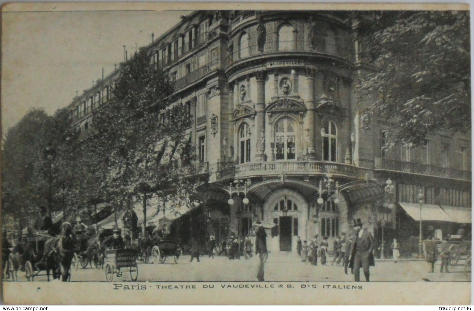 Cartes Postales  PARIS  Theatre Du Vaudeville & B. D' S Italiens - Aéroports De Paris