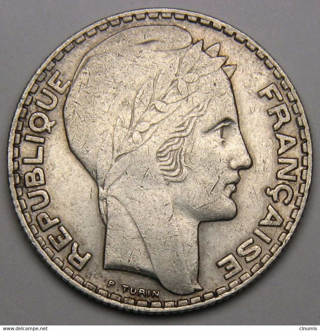 10 Francs Turin, 1933, Argent - III° République - 10 Francs