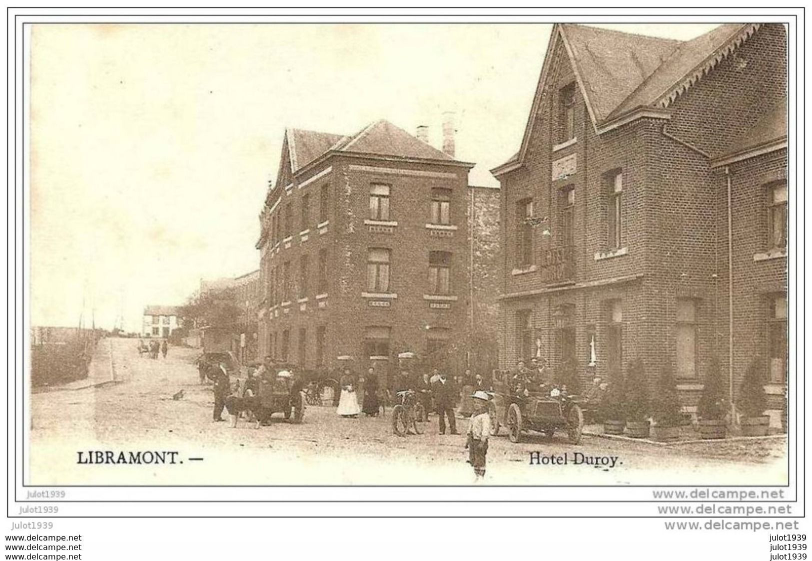 GEMBLOUX ..-- LIBRAMONT ..-- OLDTIMER . Hôtel Duroy .1907 Vers GEMBLOUX ( Melle Emilie JEANDRAIN ) . Voir Verso . - Gembloux