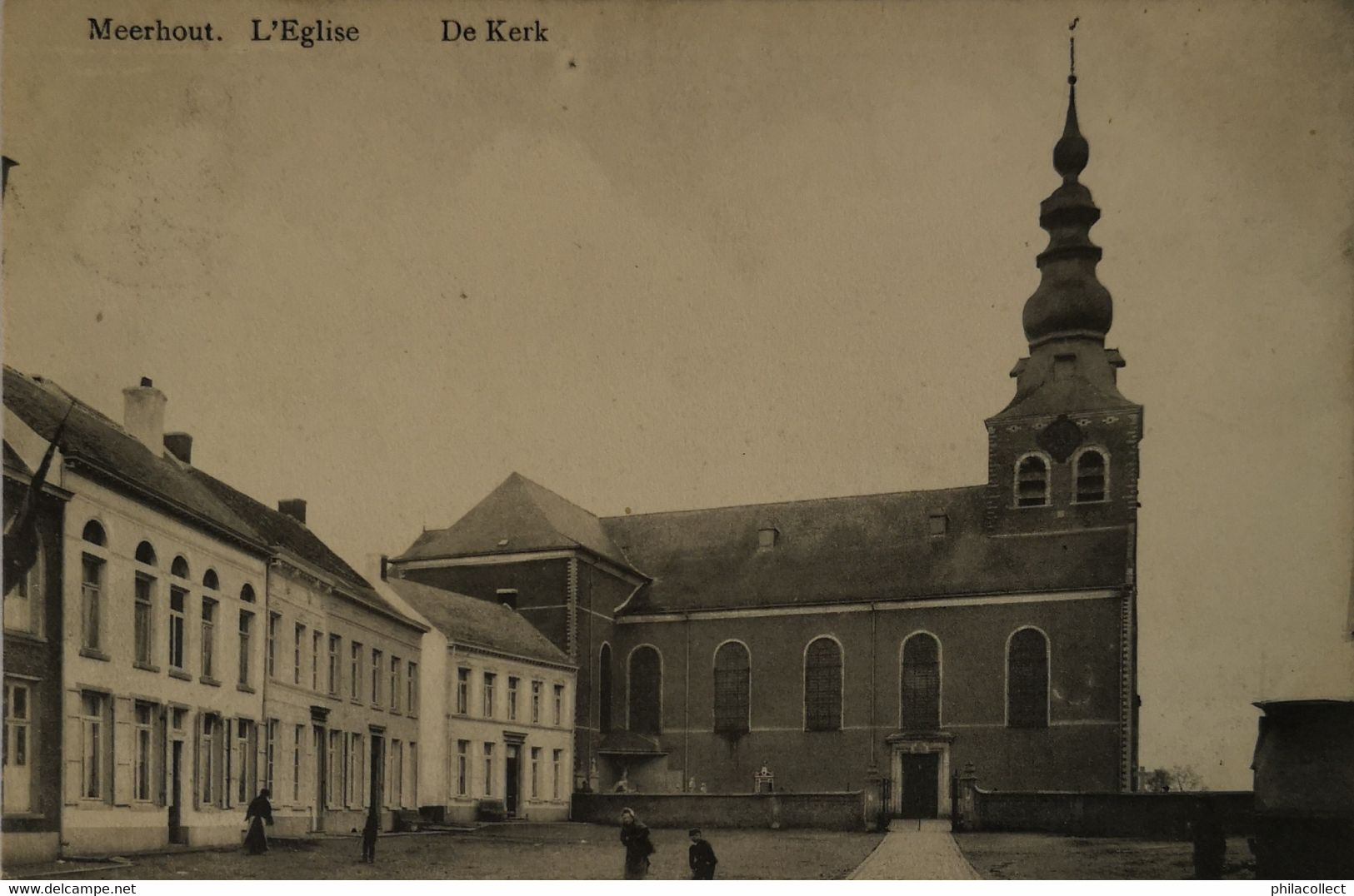 Meerhout // De Kerk En Omgeving (geanimeerd) 1911 - Meerhout