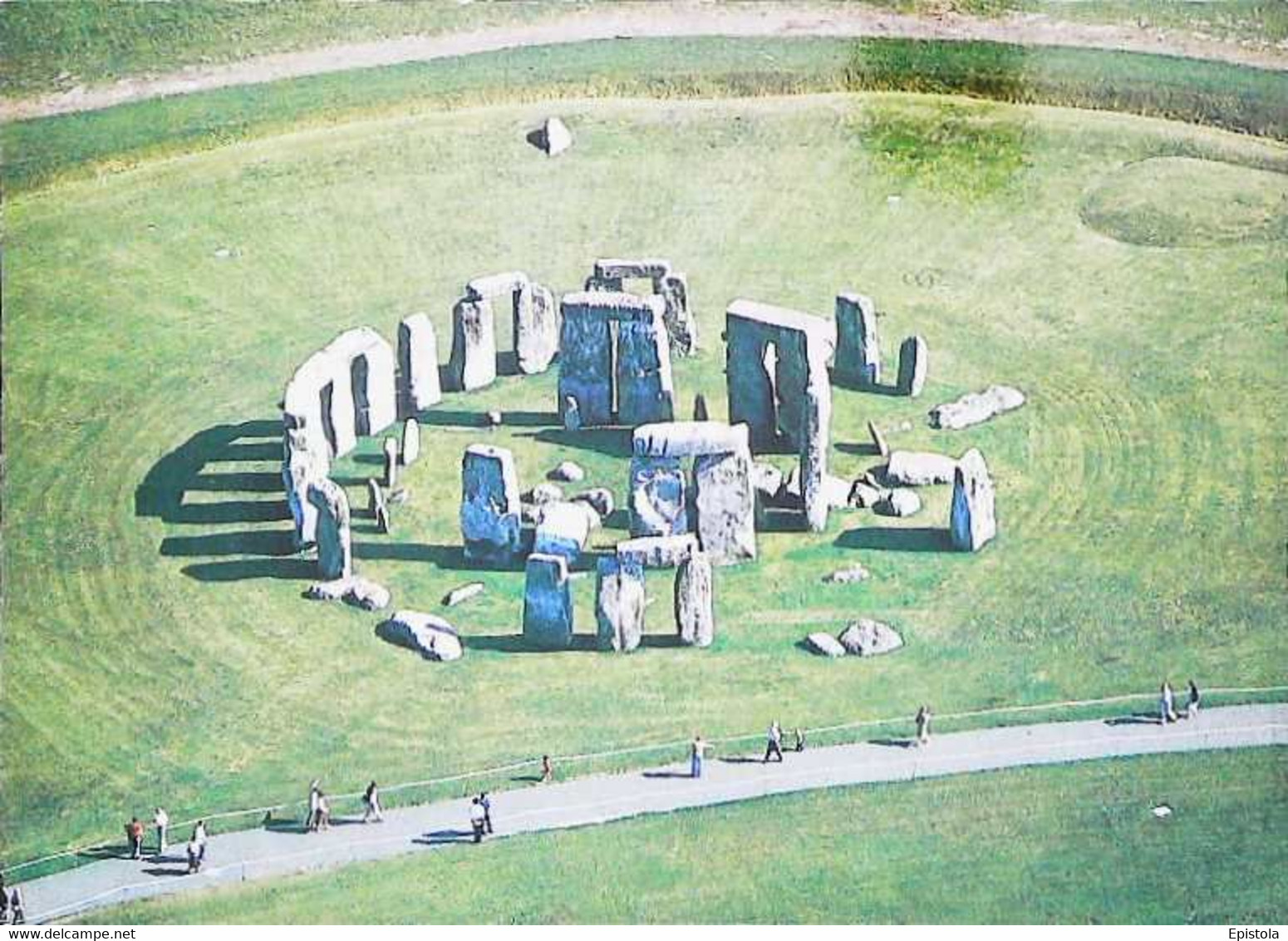 ►CPSM  Stonehenge Wiltshire Stone Circle Dating Back - Dolmen & Menhirs