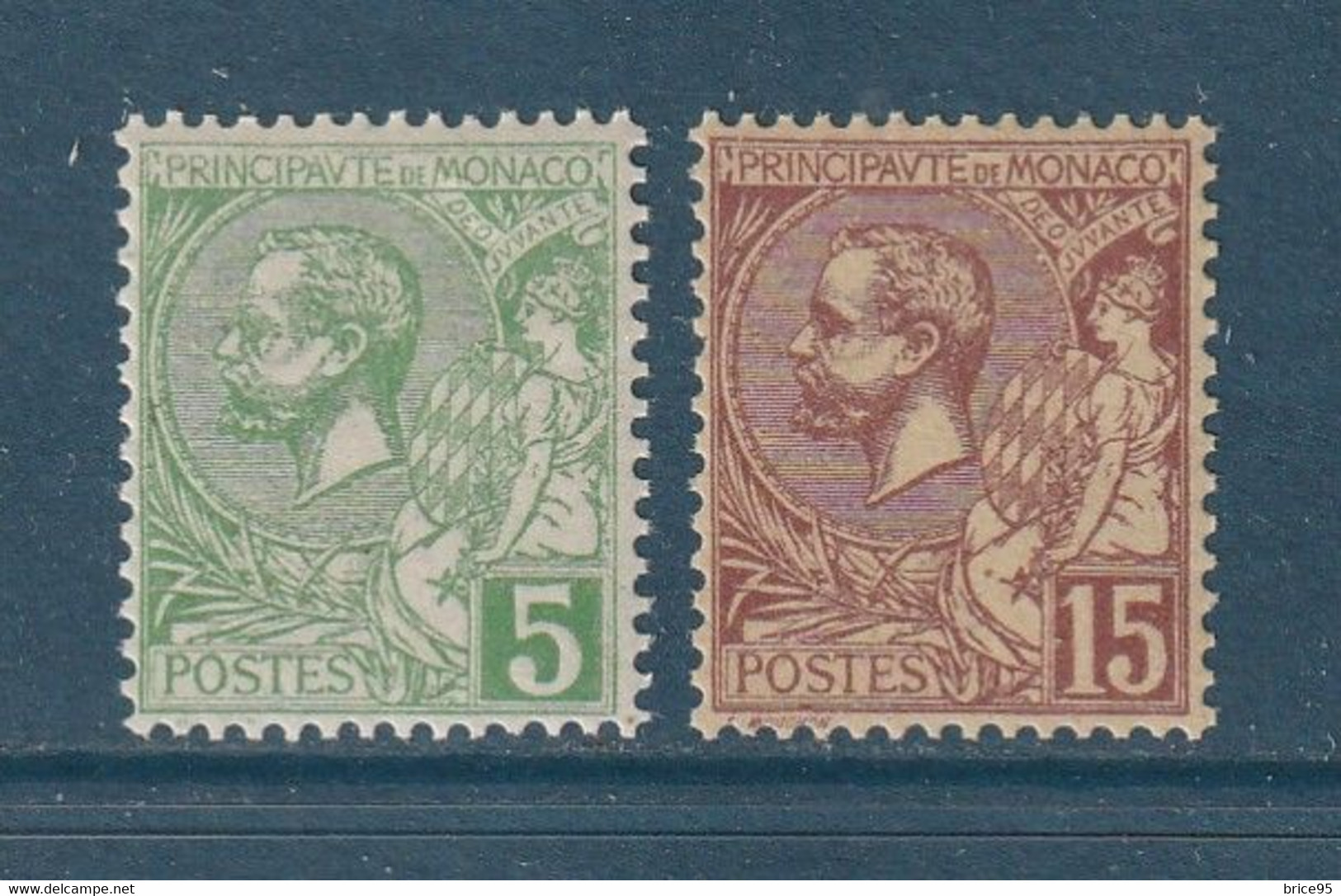 ⭐ Monaco - YT N° 22 Et 24 - Neuf Sans Charnière - 1901 ⭐ - Unused Stamps