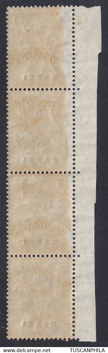 1916 Blocco Di 4 Valori BdF Sass. 8 MNH** Cv 40 - Egée (Carchi)