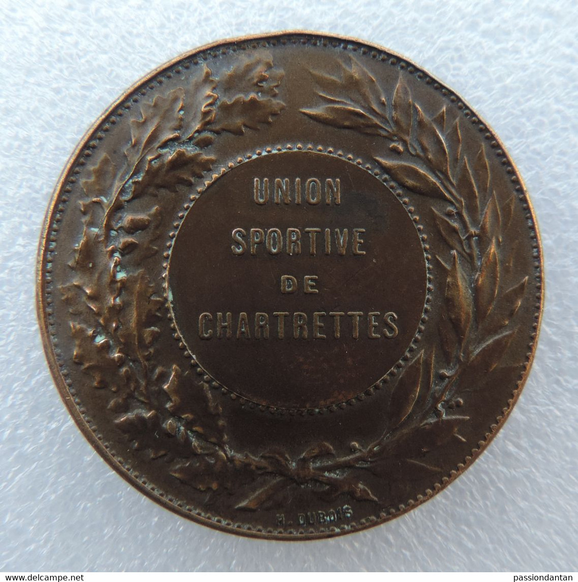 Médaille En Bronze Créée Par Le Médailleur Henri Dubois - Union Sportive De Chartrettes En Seine Et Marne - Professionnels / De Société