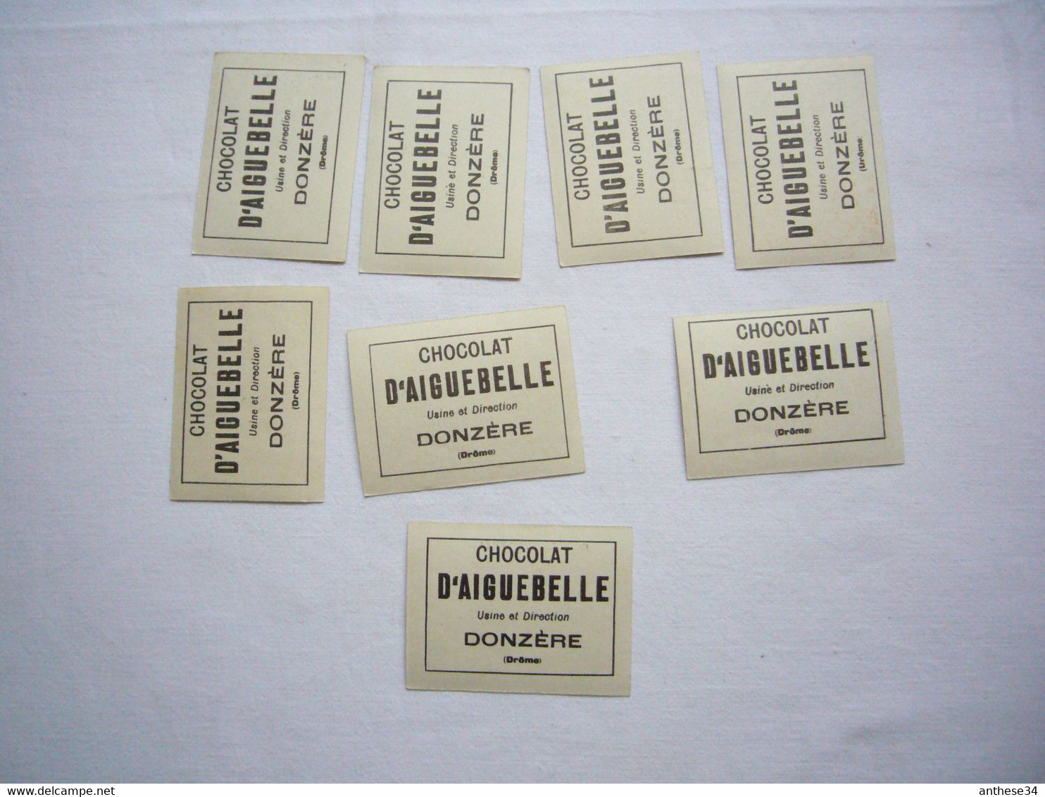 Lot De 8 Chromos Chocolat Aiguebelle 4.5 X 6 Cm - Aiguebelle