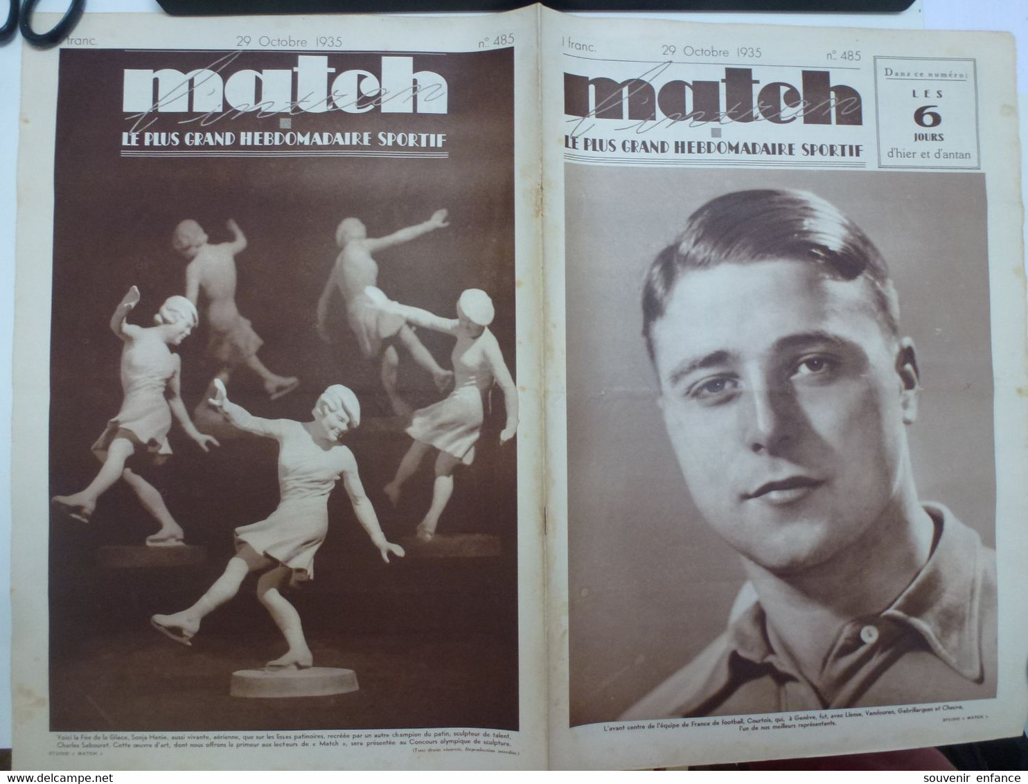 Match L'Intran Octobre 1935 Football Courtois France Suisse Cyclisme 6 Jours Sochaux Zurich - 1900 - 1949