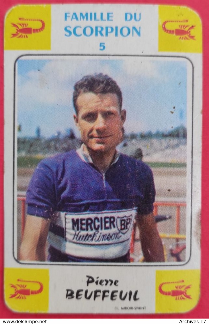 C.1960 - Carte Jeux De 7 Familles Miroir Sprint - PIERRE BEUFFEUIL - Cycling