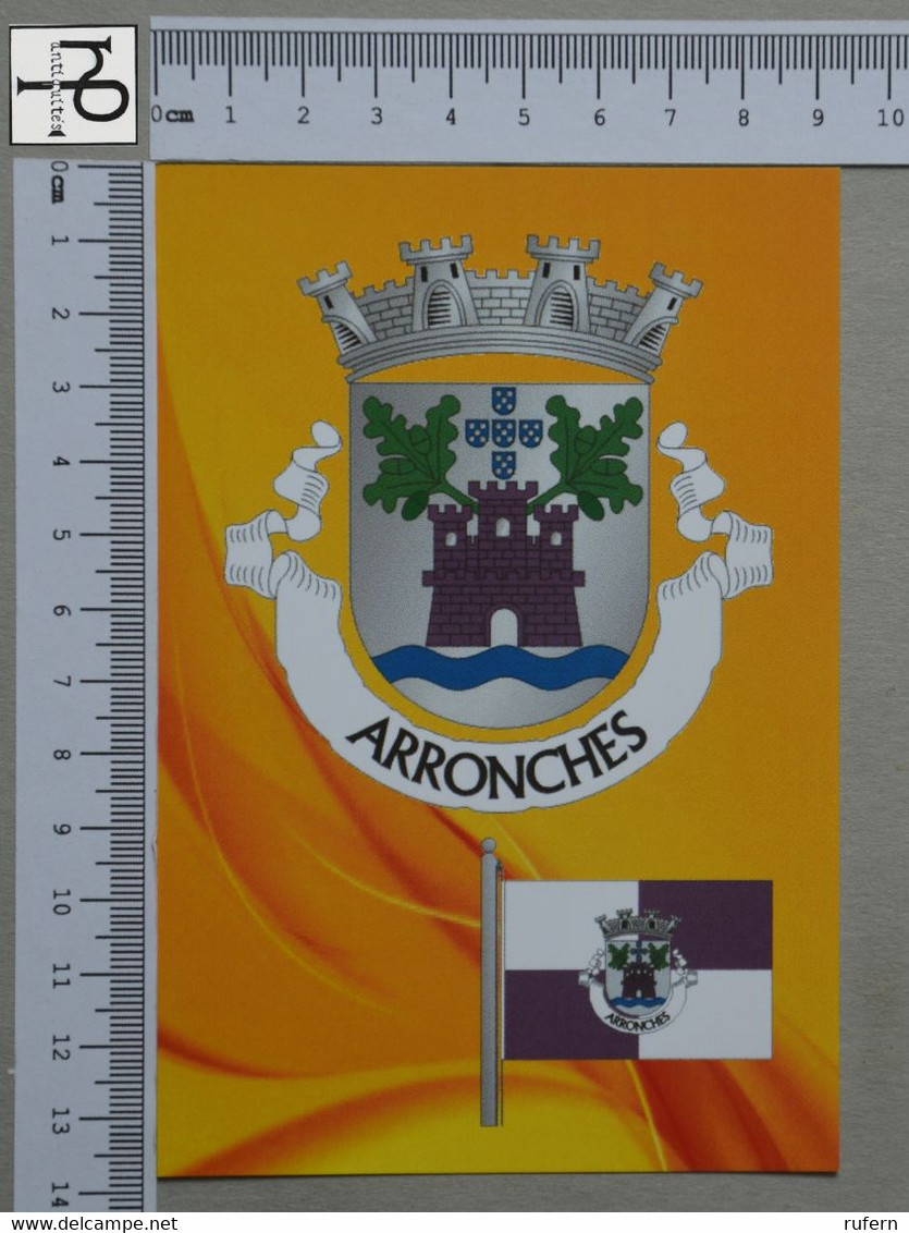 PORTUGAL - BRAZÃO E BANDEIRA -  ARRONCHES -   2 SCANS  - (Nº48966) - Portalegre