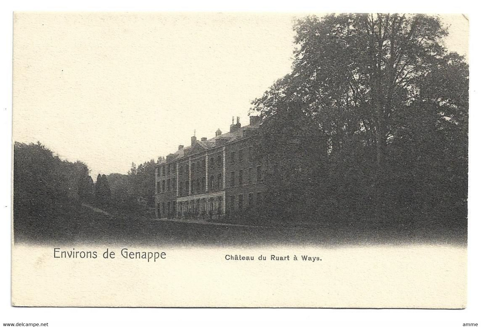 Environs De Genappe  *   Château Du Ruart à Ways  (Nels ?) - Genappe