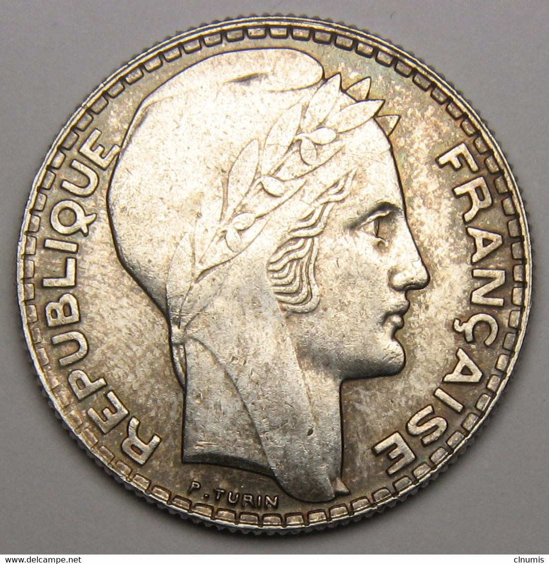 10 Francs Turin, 1938, Argent - III° République - 10 Francs