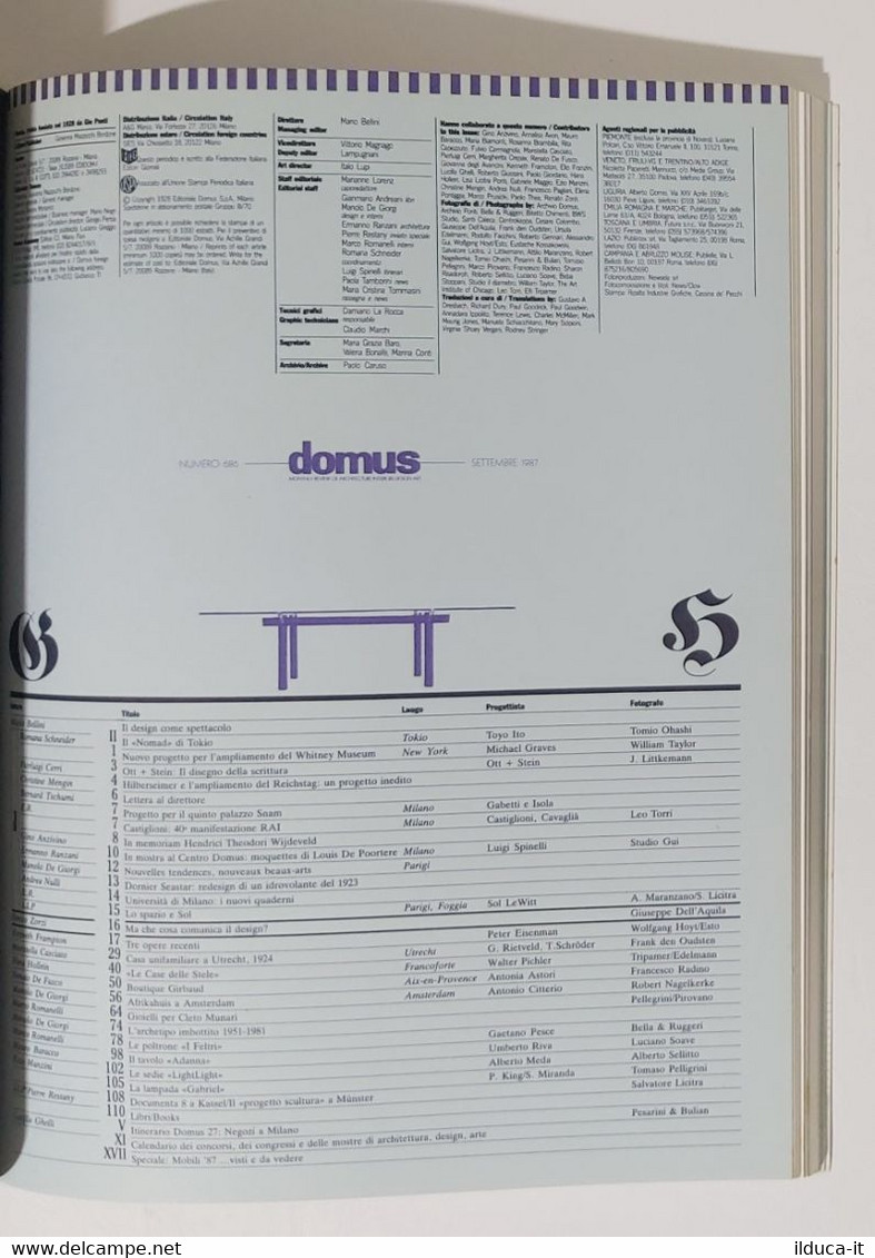 59353 Domus N. 686 1987 - Milano Salone - 3 Progetti Di Peter Eisenman - Maison, Jardin, Cuisine