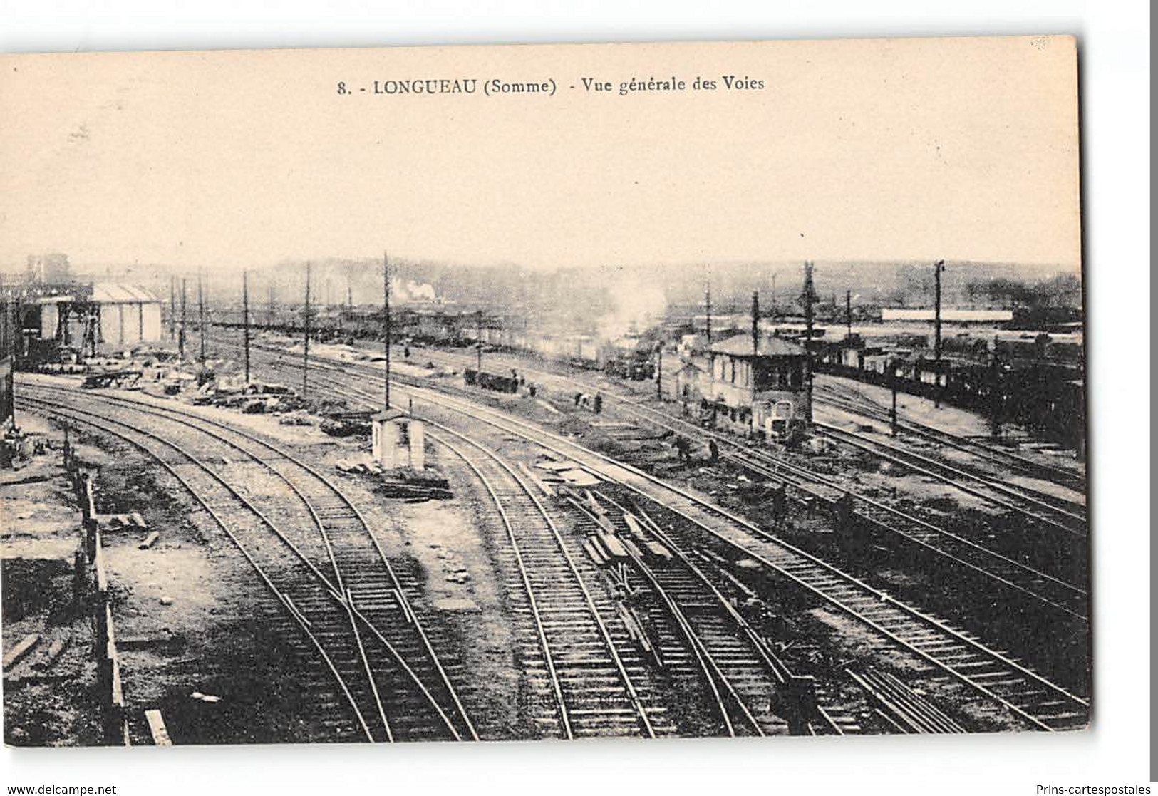 CPA 80 Longueau La Gare Et Le Train - Longueau