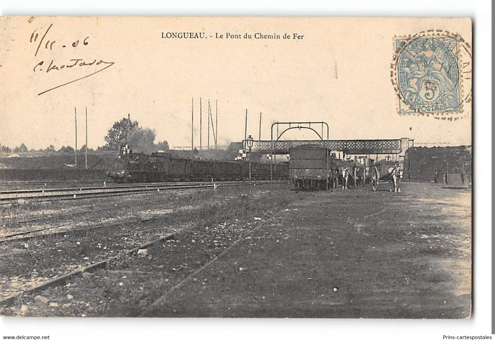 CPA 80 Longueau Le Pont Et Le Train - Longueau