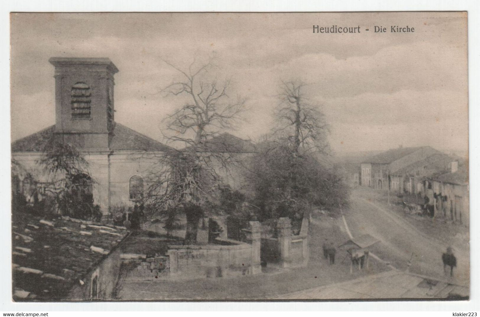 Heudicourt - Die Kirche. Jahr 1915 // Feldpost - Vigneulles Les Hattonchatel