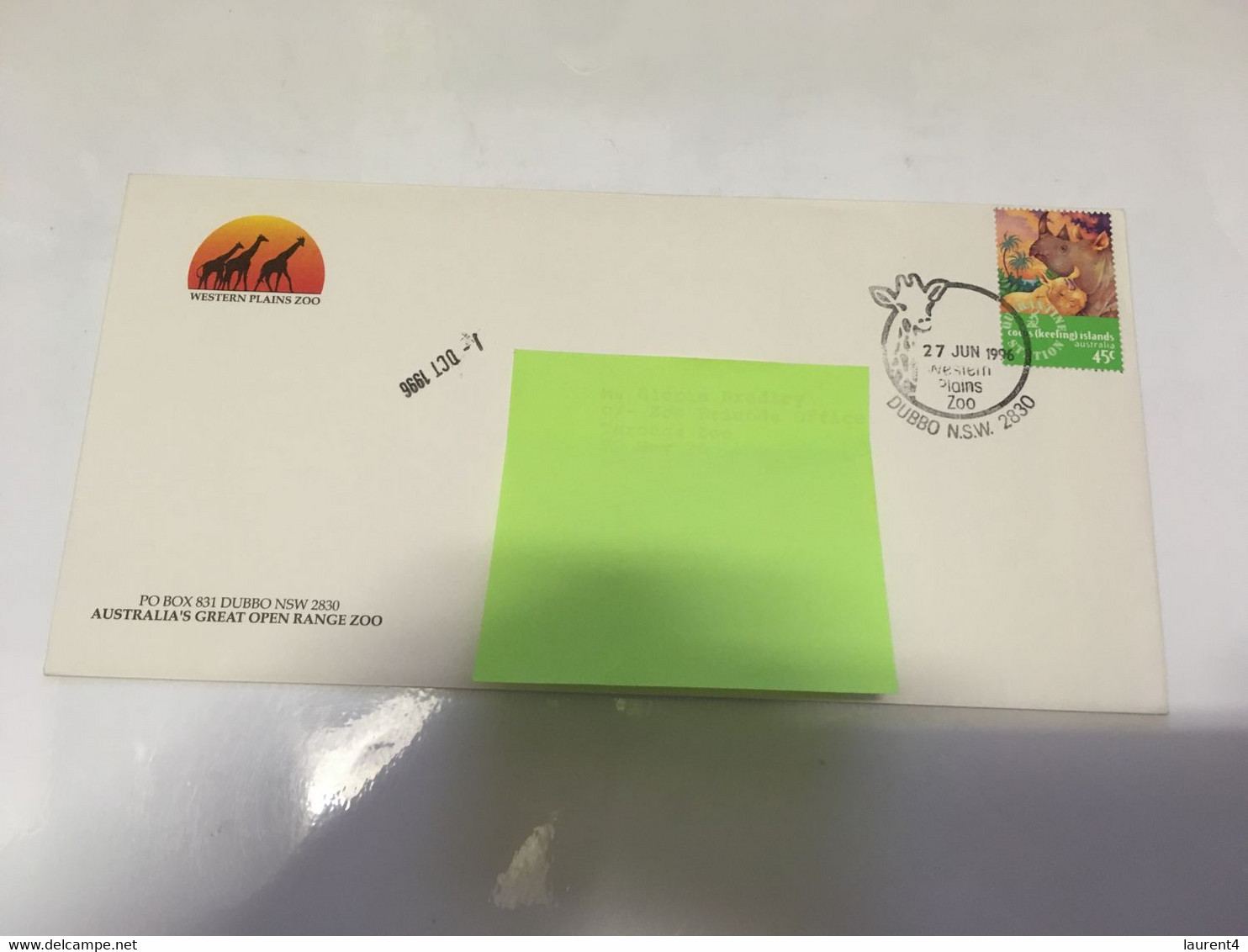 (5 H 22) Australia Mail - 2 Letter (posted 1996 & 2014 - Posted To ZOO Friends) - Sonstige & Ohne Zuordnung