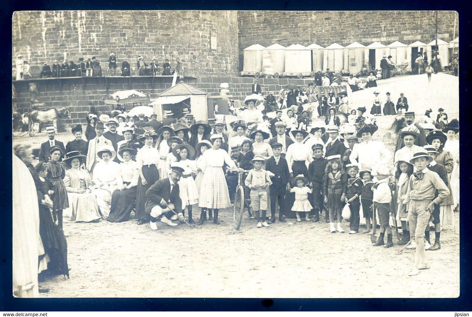 Cpa Carte Photo Du 35 Saint Malo  Sous Les Remparts  FEV22-72 - Saint Malo