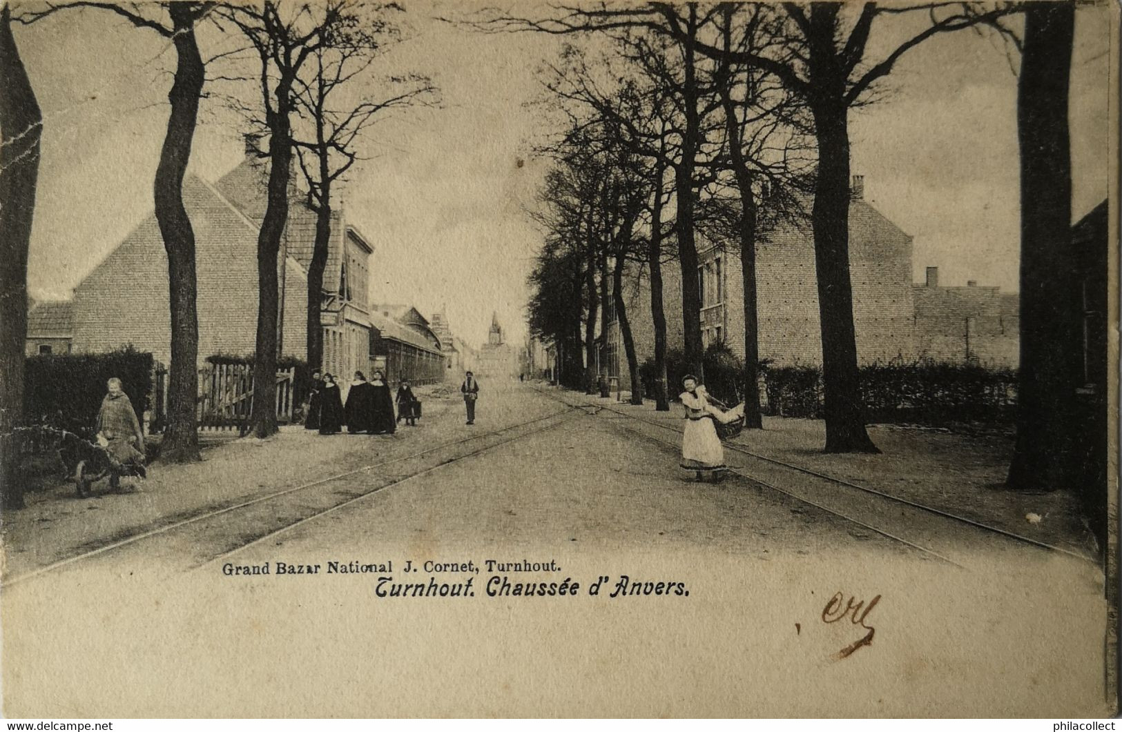 Turnhout // Chaussee D' Anvers 1905 Lichte Hoek Vouw - Turnhout