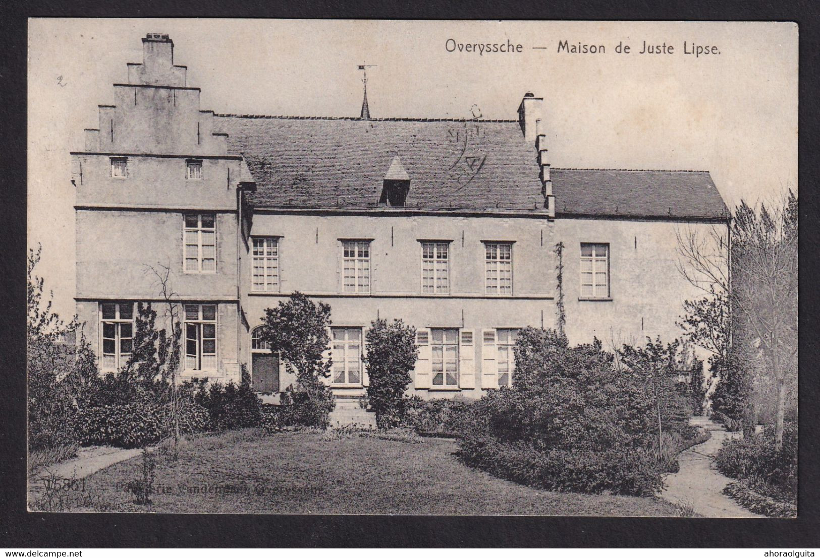 DDBB 880 - Carte-Vue OVERYSSCHE - Maison De Juste Lipse, Edit. Vandendael, Overyssche - TP Armoiries 1909 - Overijse