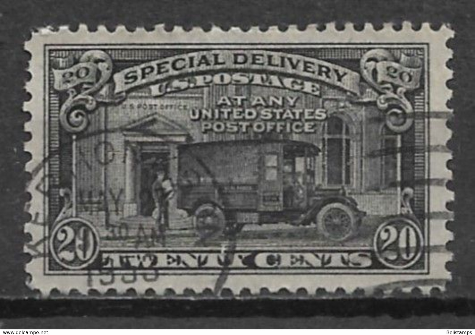 United States 1951. Scott #E19 (U) Post Office Truck - Express & Einschreiben