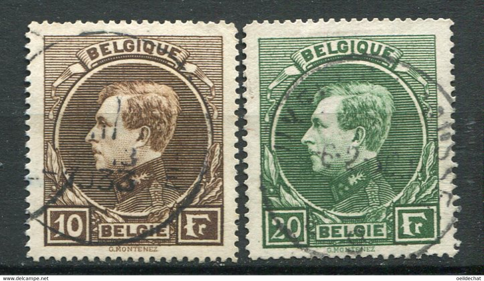 23646 BELGIQUE N°289/90° Roi Albert 1er  1929-32  B/TB - 1929-1941 Grande Montenez