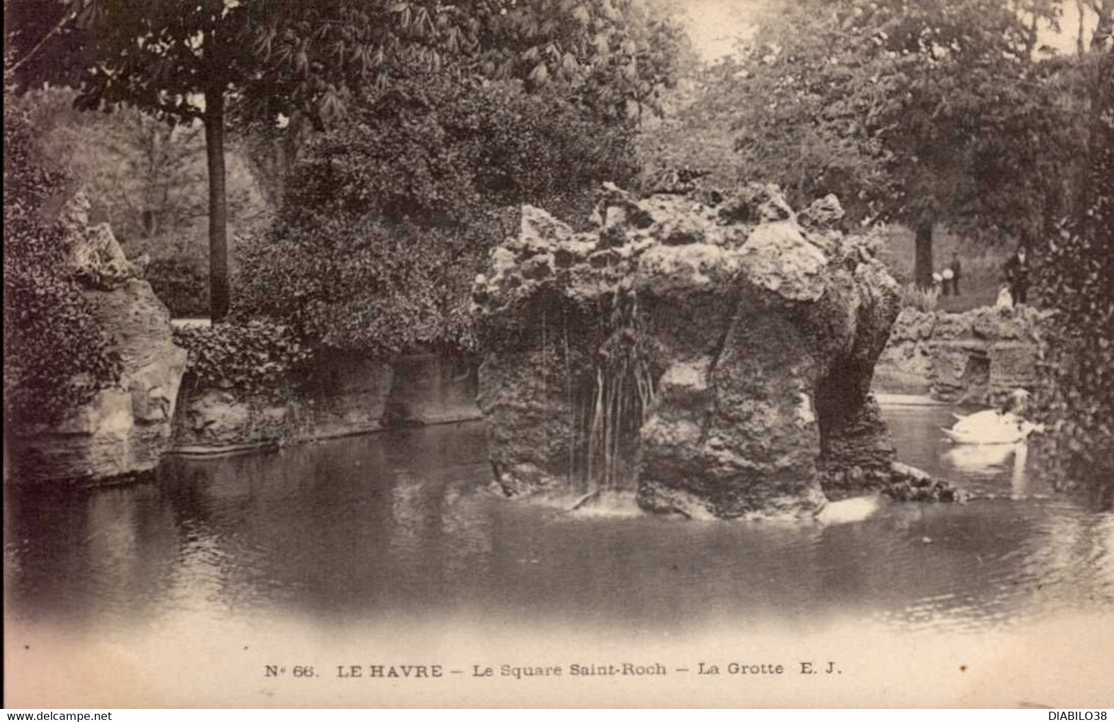 LE HAVRE     ( SEINE MARITIME )   LE SQUARE SAINT-ROCH . LA GROTTE - Square Saint-Roch