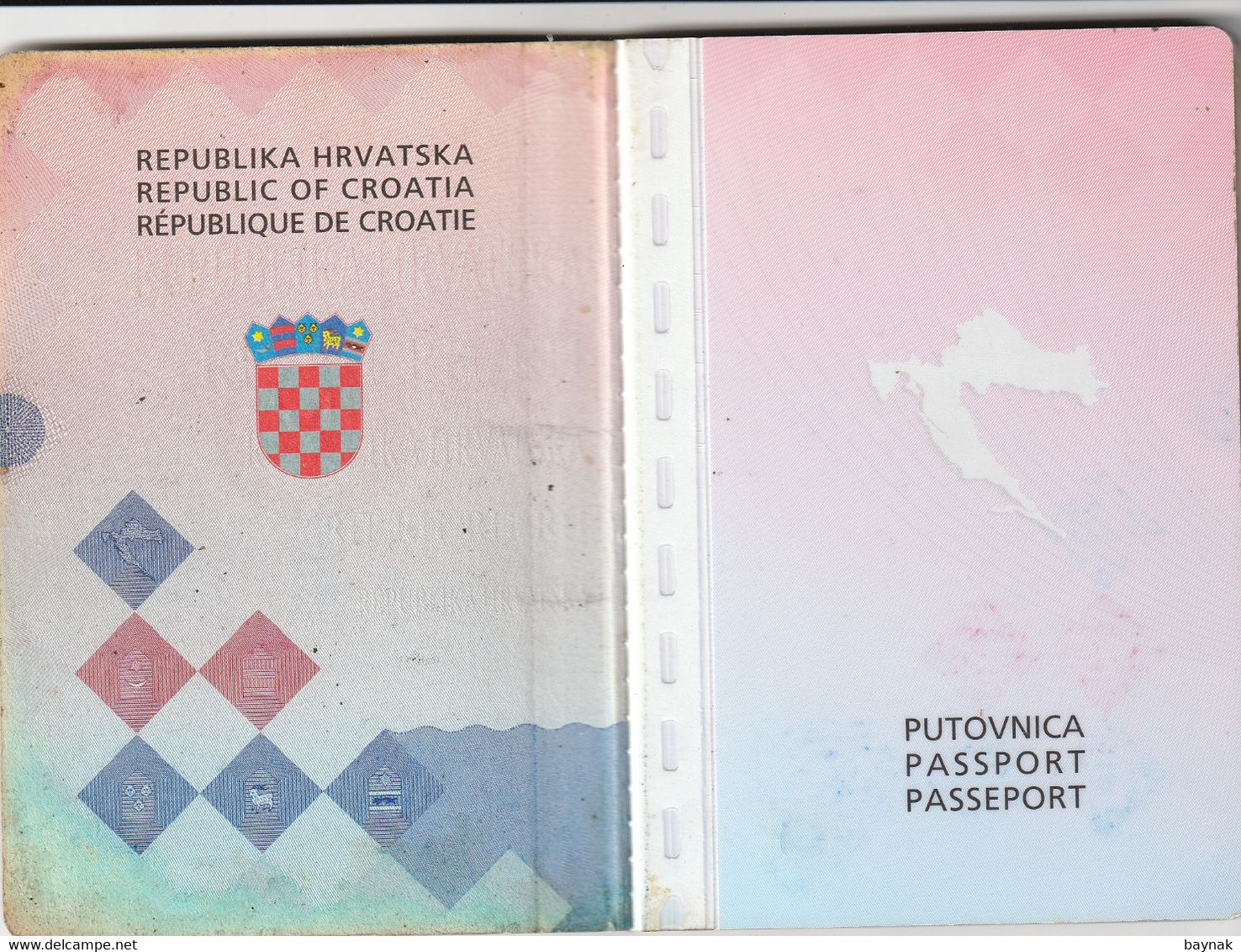 CROATIA  --  BIOMETRIC PASSPORT  -  1997  /   NICE  GIRL PHOTO  --  15 YEAR - Documentos Históricos