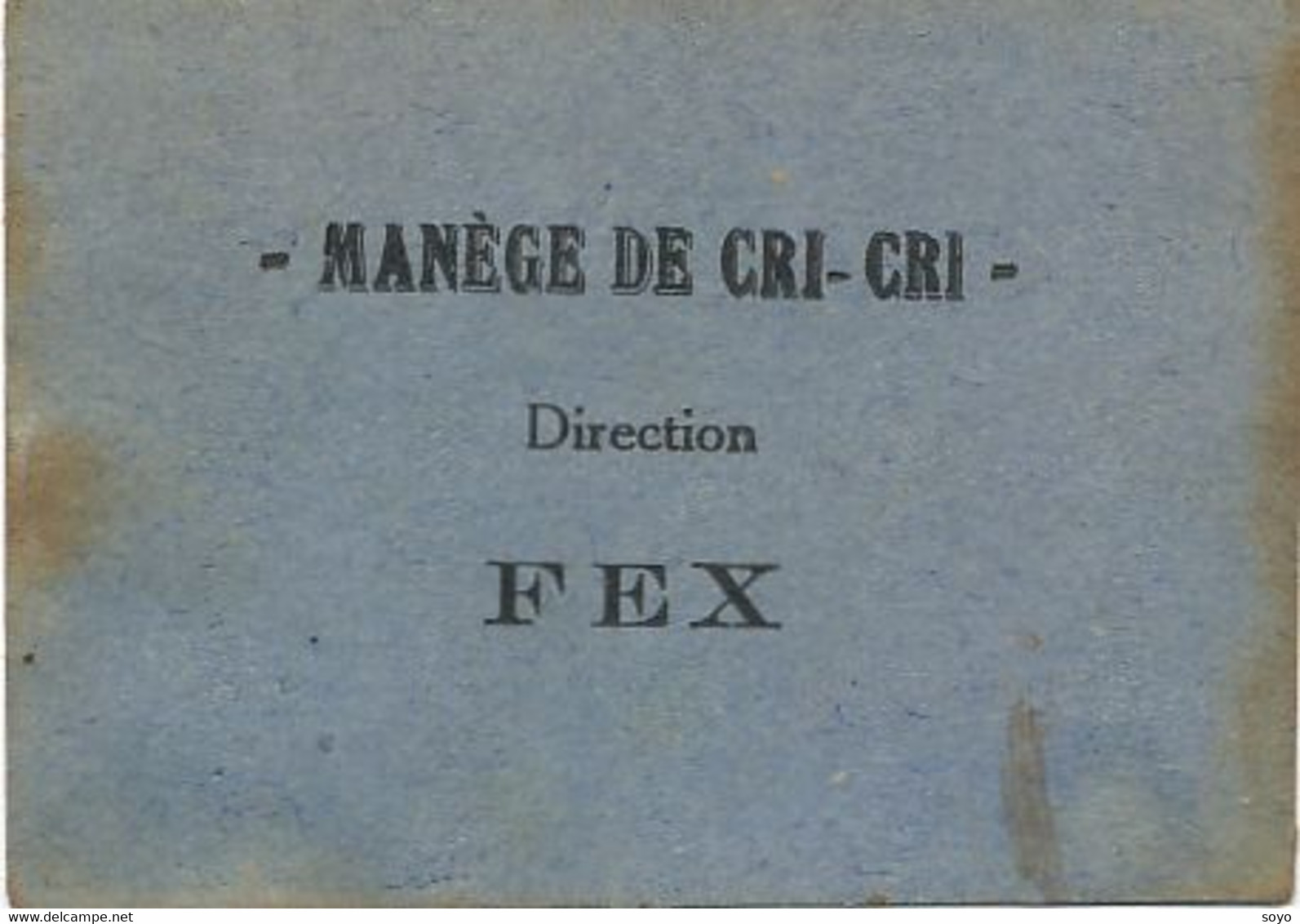 Fete Foraine Forain Carte Photo Manège De Cri Cri Direction FEX . Merry Go Round  Region Cosne Sur Loire ? - Manifestations