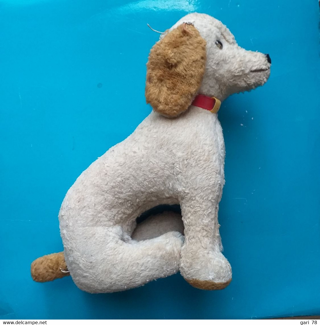 Peluche Ancienne, Chien - Intérieur En Paille (à Restaurer Partiellement) - Peluches