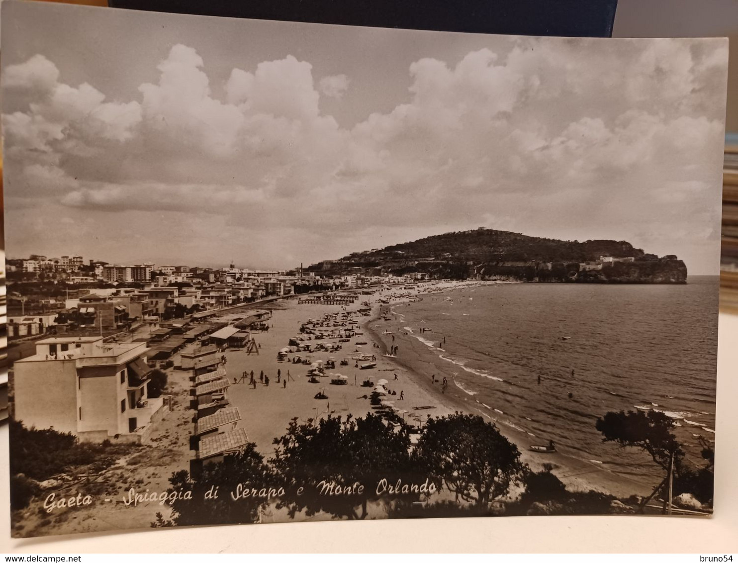 Cartolina Gaeta Prov Latina Spiaggia Di Serano E Monte Orlando Anni  60 - Latina